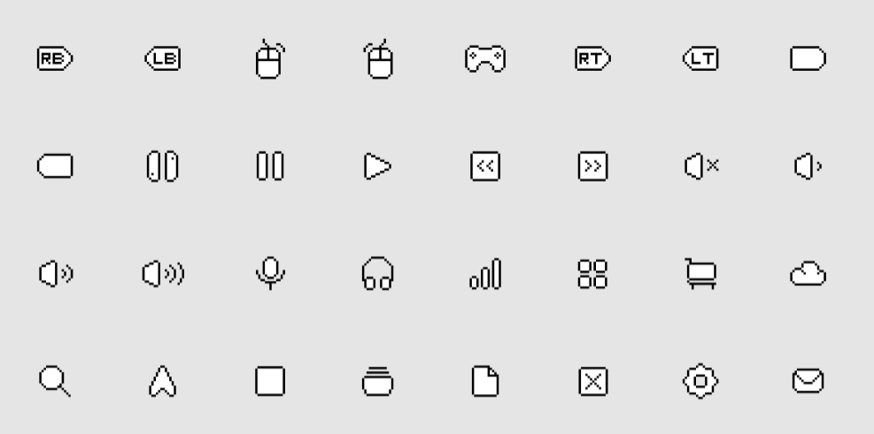60+ Retro Pixel Icons In Figma